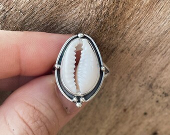 Cowrie Shell Traveler Ring