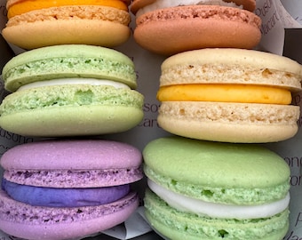 Filipino Macaron Box | Ube, Turon, Buko Pandan Flavors | Gluten-Free French Dessert Gift