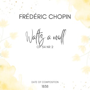 Frederic Chopin Piano Waltz in A Minor Opus 34 No. 2
