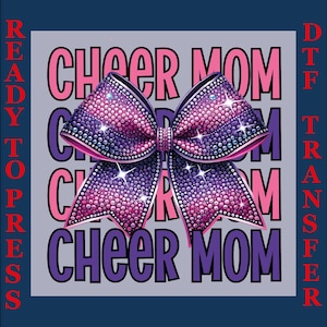 Cheer Mom Dtf, Cheer Dtf Ready To Press, Coquette Bow Dtf Transfer, Cheer Coquette Heat Transfer, Cheer Team Dtf,Game Day Dtf,Cheer Mama Dtf