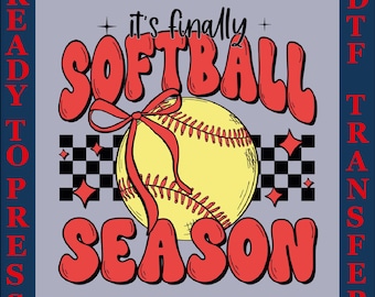 Softball Season DTF: Game Day Shirt Design (Ready to Press)