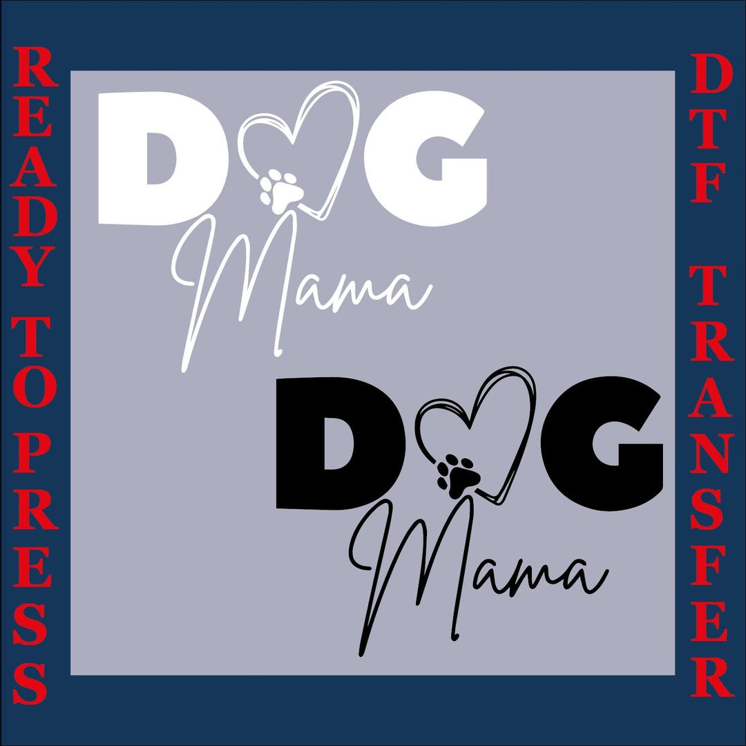 Dog Mama DTF: Groovy Heat Transfer, Ready to Press - Etsy