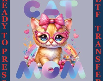 Cat Mom DTF: Odjazdowy projekt termotransferu