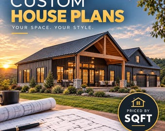 Custom Barndominium Design | Custom House Plans | Personalized Floor Plan | Modern Farmhouse Design | Home Design Service