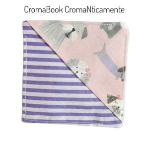 CromaBook Cromanticamente: segnalibro in cotone rinforzato con teletta adesiva soggetto 4
