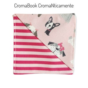 CromaBook Cromanticamente: segnalibro in cotone rinforzato con teletta adesiva soggetto 8