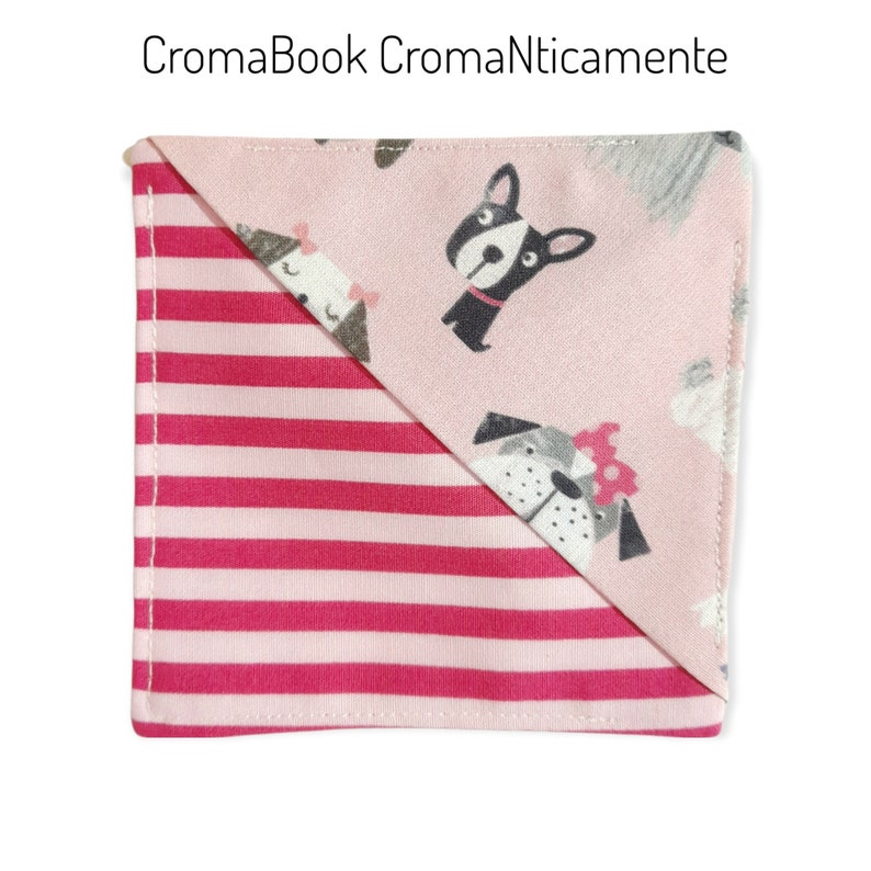 CromaBook Cromanticamente: segnalibro in cotone rinforzato con teletta adesiva soggetto 8