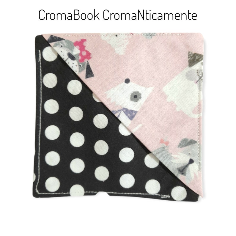 CromaBook Cromanticamente: segnalibro in cotone rinforzato con teletta adesiva soggetto 9