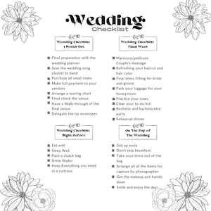 Wedding Planning Checklists: Photography Shot List (Canva & PDF Template)