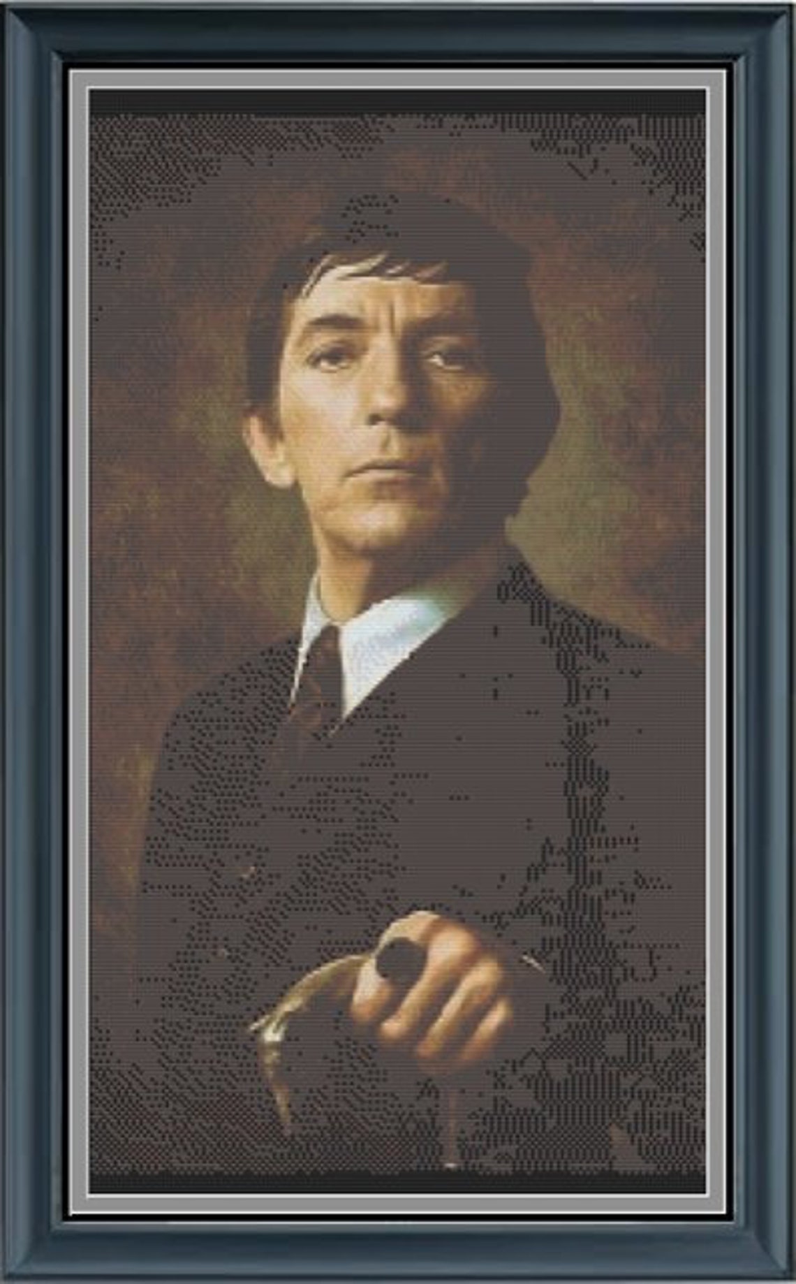 Dark Shadows Barnabas Collins Portrait Cross Stitch PDF Download