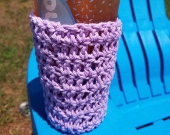 CROCHET PATTERN - Concord Cup Cozy and Sleeve / 2 PDF Patterns Included / To-Go Cup Cozy/ To-Go Cup Sleeve