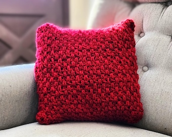 Cobble Pillow Crochet Pattern: Textured Pillow Cover (PDF Download)