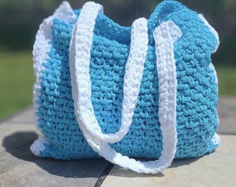 CROCHET PATTERN  - Jenness Tote / Beach Bag / Project Bag / Purse