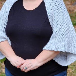 CROCHET PATTERN - Champlain Shrug | Easy Crochet Wrap & Shrug | PDF Download | Beginner-Friendly Spring Layering Sweater