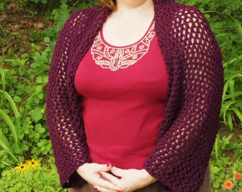 Lace Knit Shrug Pattern - Souhegan Summer Wedding Knits (PDF-Muster)