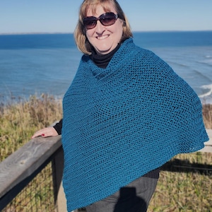 CROCHET PATTERN - Canterbury Asymmetrical Poncho