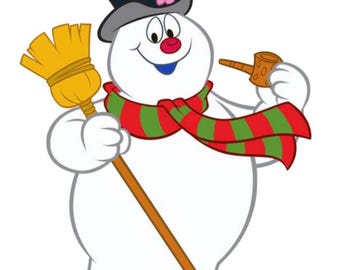 Frosty el muñeco de nieve (GRANDE) archivo de arte digital para jardín en formato PDF y SVG