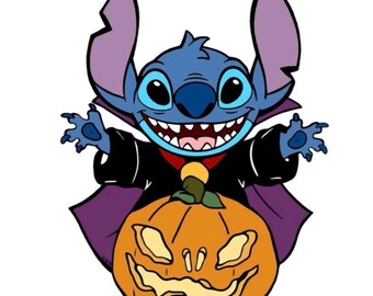 Archivo de arte de jardín de calabaza vampiro de Stitch
