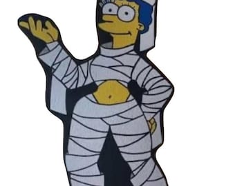 Archivo digital de arte de jardín de Halloween de la momia de Marge Simpson