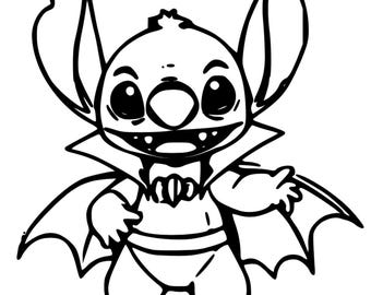 Archivo digital de arte de jardín de Stitch Vampire