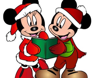 Libro de Navidad de Mickey y Minnie en PDF, archivo digital para arte de jardín