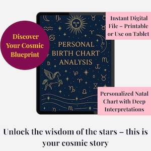 Leitura de Mapa Astral Personalizada | Astrologia Personalizada em PDF | Interpretação de Mapa Natal e Insights de Vida