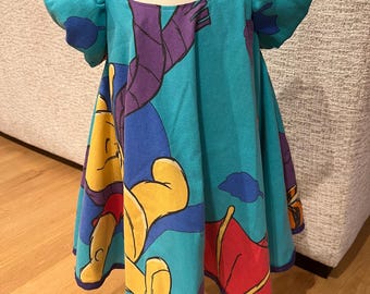 Vintage Honey Bear Dress 4T: Handmade Fall Autumn Theme