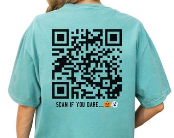 Halloween Qr Code Shirt, Scary Jumpscare Surprise Tee, Halloween
