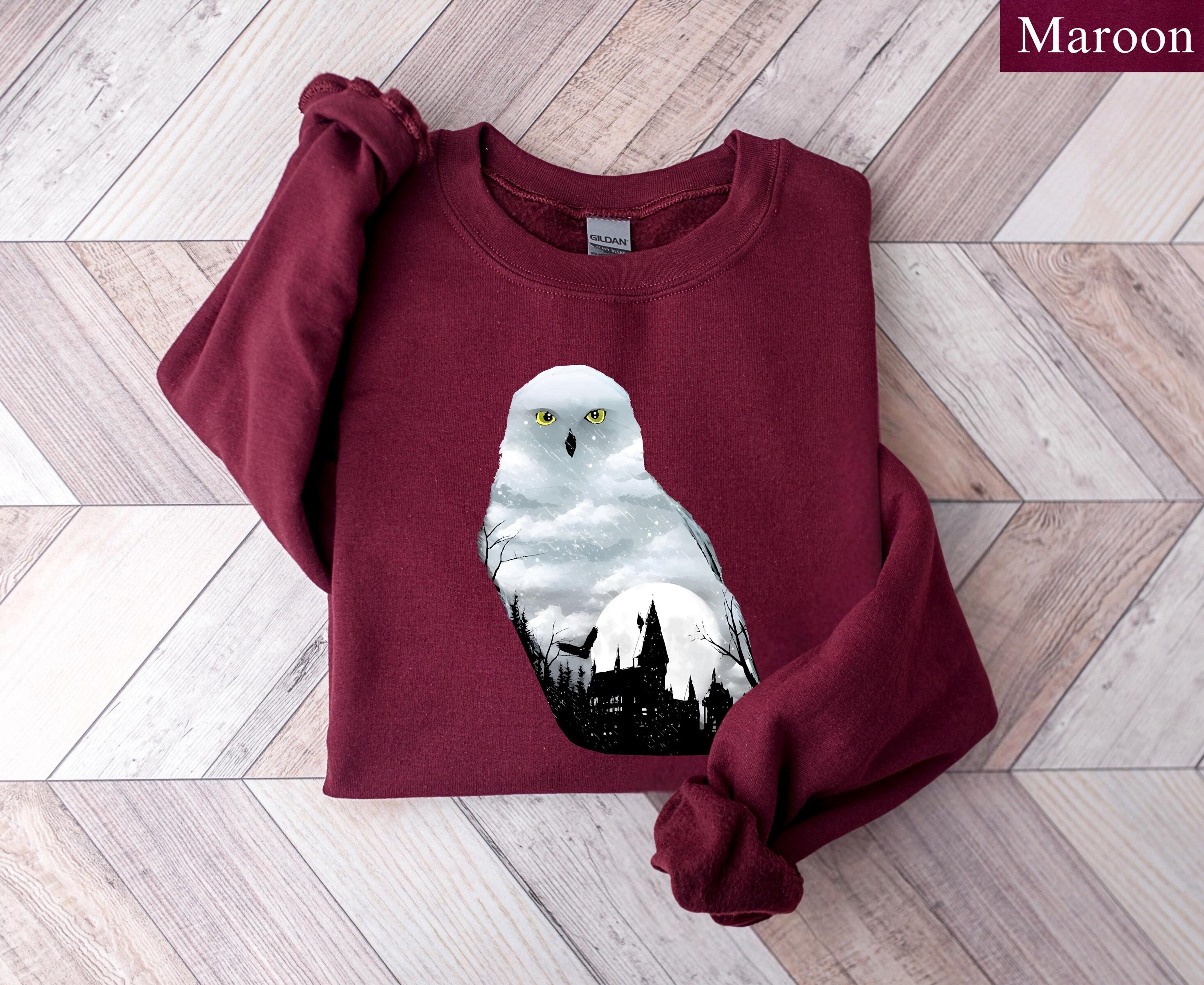 Wizard Owl Shirt, Magical Book Sweatshirt, Wizarding World Shirt, Magical School Shirt, Fantasy Love