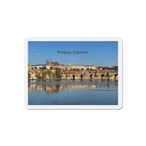 Prag Magnet, Reise-Souvenir, Stadtbild Dekor, Kühlschrankmagnet, Czechia Geschenk, Home Office Dekoration