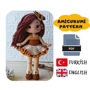 Handmade Toy Honeycomb Doll Model recipe With Combable Hair And Knitted With Healthy Threads
