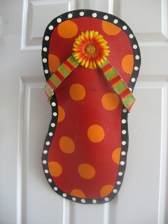 flip flop door decoration