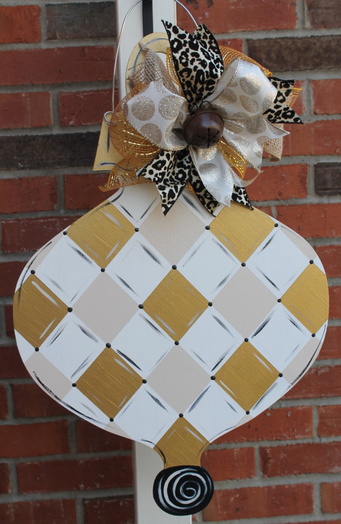 Wood Ornament Door Hanger Etsy