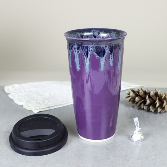 The Reusable Glass Coffee Cup, ToGo Travel Coffee Mug with Lid and