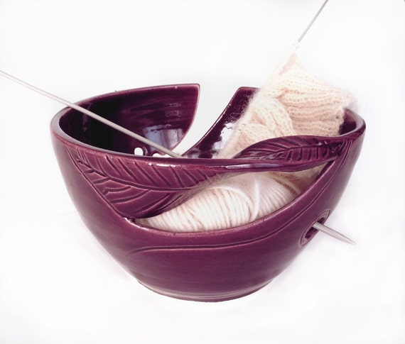 Jubileeyarn Bamboo Wooden Yarn Box Style Yarn Bowl 