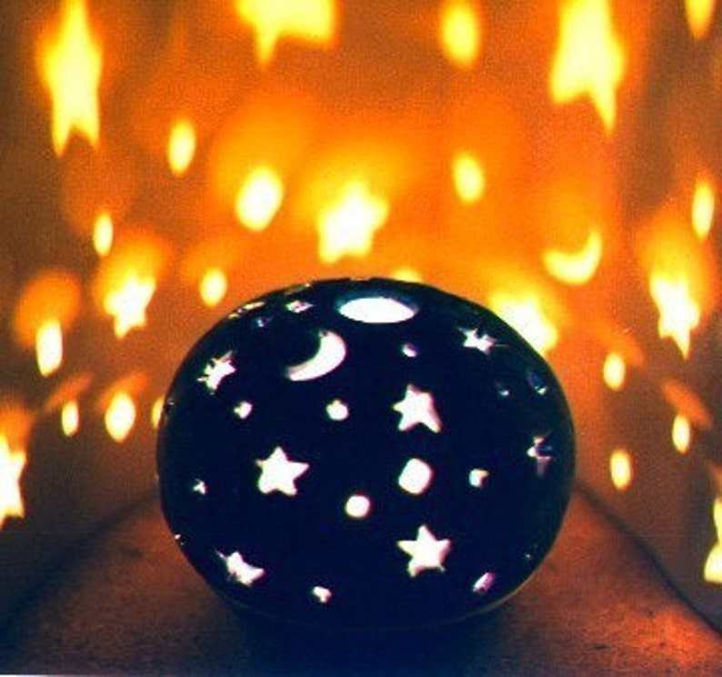 Stars and Moon Candle Holder Purple Lantern Wedding Gift for Etsy