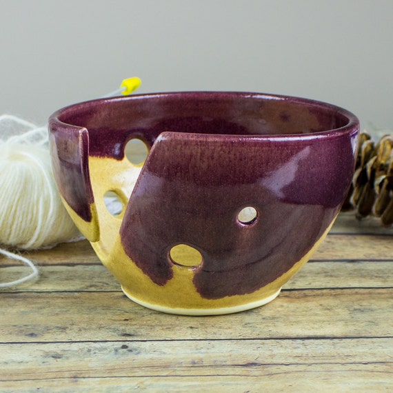 Yarn Bowl, Kitty-proof Yarn Bowl, Cat Yarn Bowl, Ceramic Yarn Bowl, Knitting  Bowl, Yarn Holder 