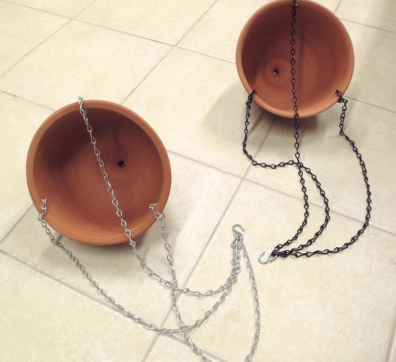 Ceramic Hanging Planter Large modern white pottery Hanging Etsy