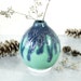 Ceramic Round Bud Vase, Mint green wheel thrown ceramic Modern Pottery, Bottle Minimal Home decor Mother's Day Gift 