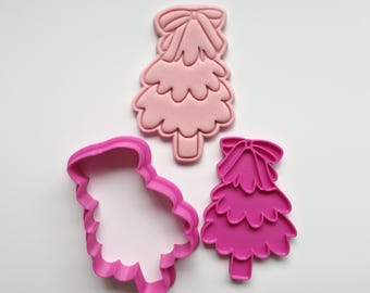 Coquette Christmas Tree, Cookie Cutter and Emboss Stamp