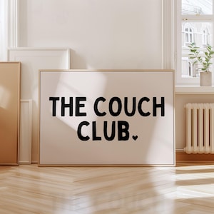 The Couch Club Digital Print Trendy Wall Art Prints Neutral Wall Decor Trendy Printable Art Living Room Heart Poster Minimalist