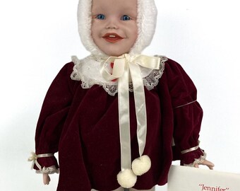 Picture Perfect Babies By Yolanda Bello Porcelain~Jennifer W/Stand NIB W/COA 15" Circa 1987
