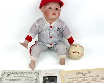 Picture Perfect Babies By Yolanda Bello Knowles Porcelain Doll~Michael NIB W/COA 10"