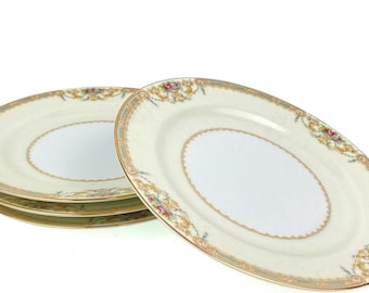 Vintage Noritake Sanora Salad Plates Lot Of (4) Circa 1933 Discontinued #3940