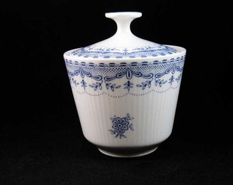 Mitterteich Dresden Blue Sugar Bowl W/Lid Pattern #63017