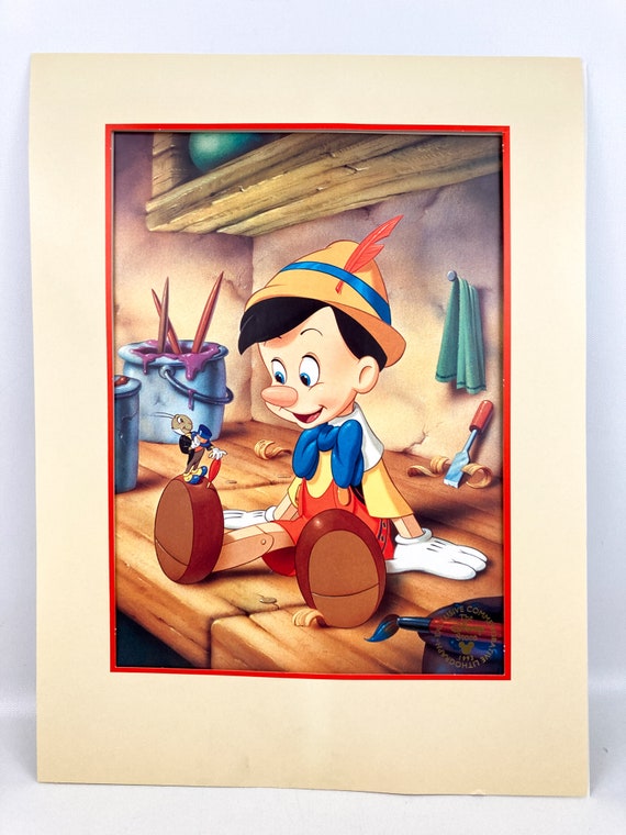 ディズニー ピノキオ 公開記念リトグラフ（非売品）1993年 PINOCCHIO