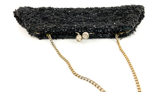 Vintage Richere Bag By Walborg Black Beaded & Seq… - image 4