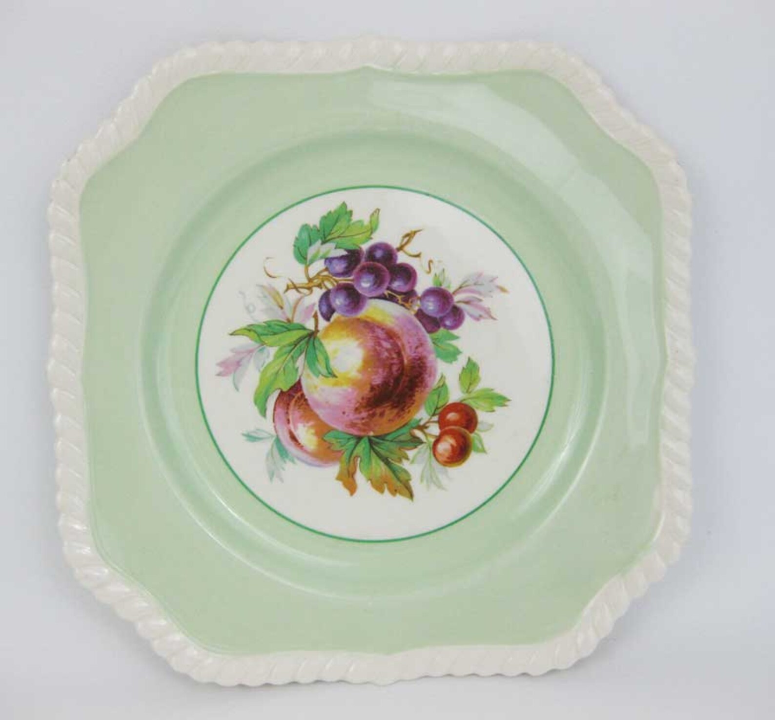 Johnson Brothers Square Salad Plates Old English Fruit Design Etsy