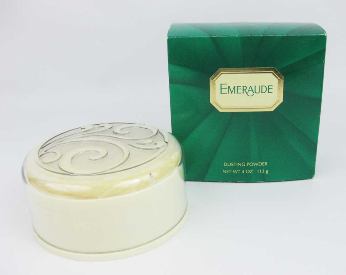 Vintage Coty Emeraude Perfumed Dusting Powder Bath Powder With Etsy
