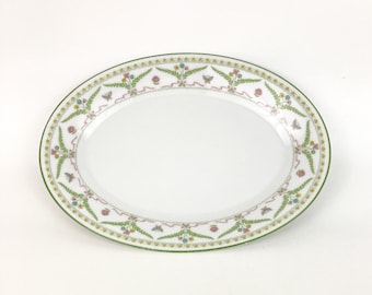 Vintage Noritake Contemporary Empire Oval Serving Platter 12" #2682 Circa 1975